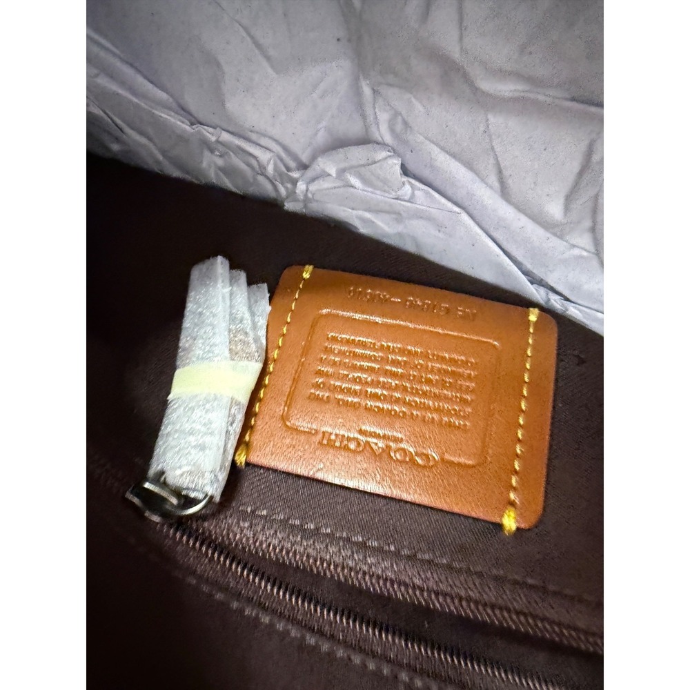 Coach Sutton Hobo Shoulder Crossbody Bag Signature Canvas Snakeskin TAN PLATINUM - Picture 13 of 14